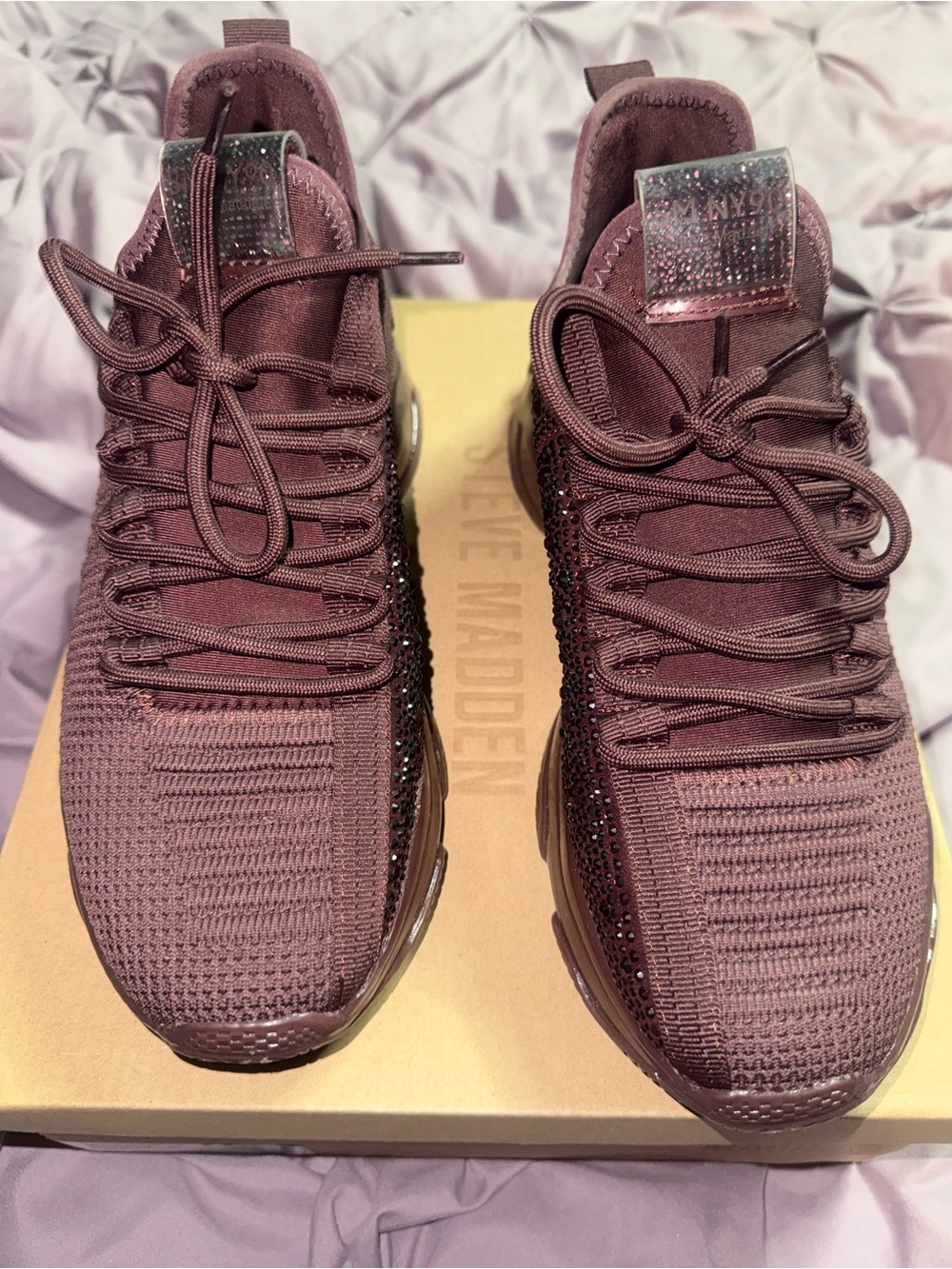 Steve Madden Maxima Burgundy Fashion Sneakers
